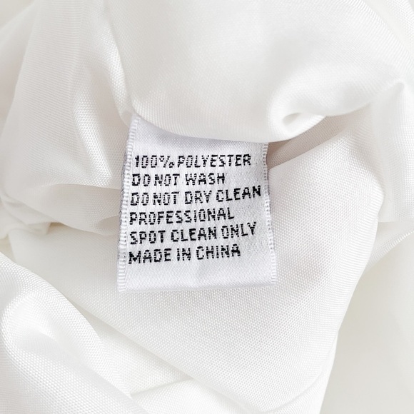 Mac Duggal White Ieena V-Neck Asymmetric Dress 0 - Picture 12 of 14